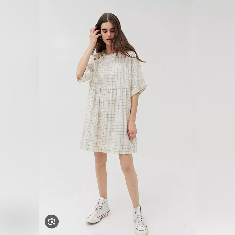 Urban Outfitters Dina Button Front Frock Dress